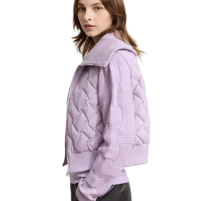 Minimalist Cropped Down Jacket - Warm Winter Lapel Coat