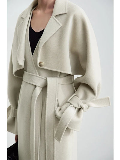 Women's Double-Sided Woolen Coat & Vest Set | AMII Winter Commuter