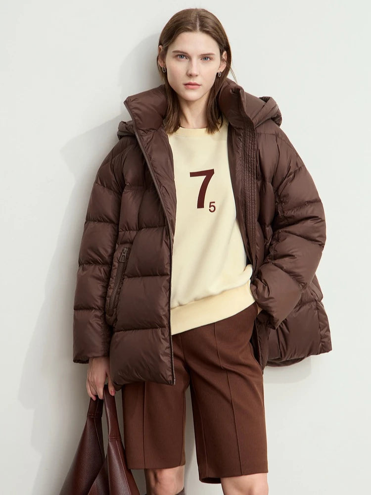 Women's Minimalist Fleece Pullover - Casual Loose Winter Sweatshirt