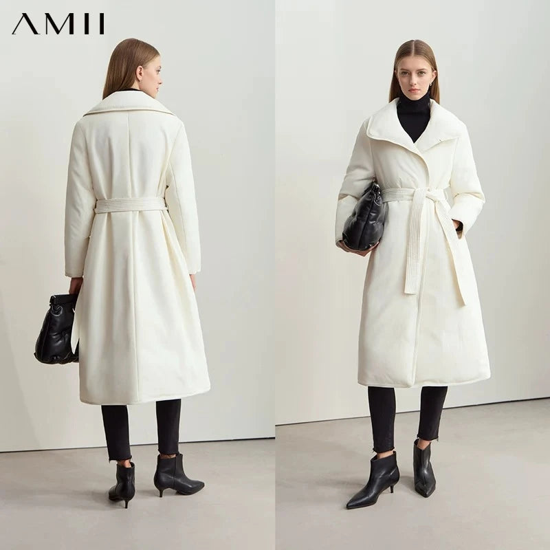 Women's Long Down Jacket Graphene Lined Winter Overcoat