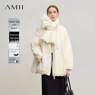 Women's Loose Down Jacket - Casual Winter Warmth